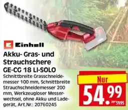 Edeka Herkules Einhell Akku-Gras- und Strauchschere GE-CG 18 LI-SOLO Angebot