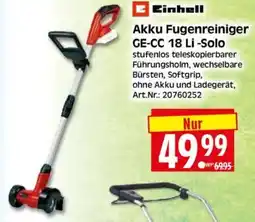 Edeka Herkules Einhell Akku Fugenreiniger GE-CC 18 Li-Solo Angebot