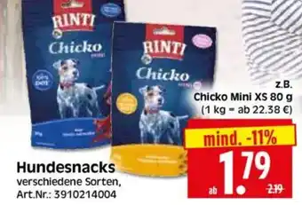 Edeka Herkules RINTI Hundesnacks Angebot