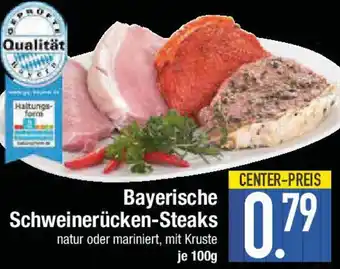 E-Center Bayerische Schweinerücken-Steaks Angebot