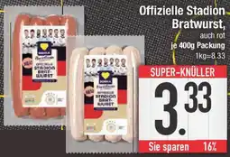 E-Center Offizielle Stadion Bratwurst Angebot
