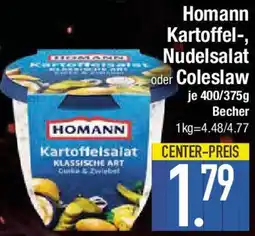 E-Center Homann Kartoffel-, Nudelsalat oder Coleslaw Angebot