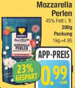 E-Center EDEKA Herzstücke Mozzarella Perlen Angebot