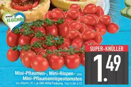 E-Center Mini-Pflaumen, Mini-Rispen- oder Mini-Pflaumenrispentomaten Angebot