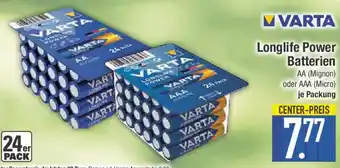 E-Center VARTA Longlife Power Batterien Angebot