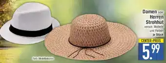 E-Center Damen oder Herren Strohhut Angebot