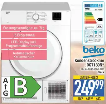 E-Center beko Kondenstrockner DC7130N Angebot