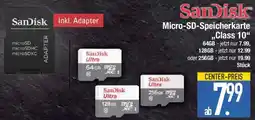 E-Center SanDisk Micro-SD-Speicherkarte ,,Class 10" Angebot