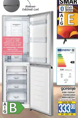 E-Center gorenje Kühl-/Gefrier Kombination ,,NRK418ECS4" Angebot