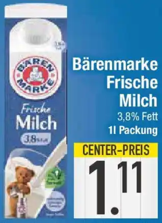 E-Center Bärenmarke Frische Milch Angebot