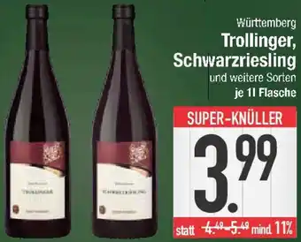 E-Center Württemberg Trollinger, Schwarzriesling Angebot