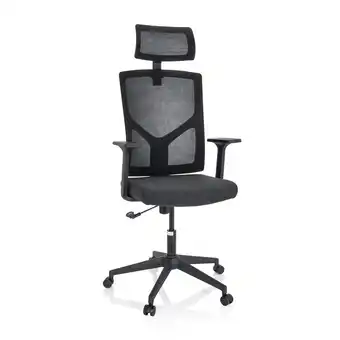 Netto Marken-Discount hjh OFFICE Home Office Bürostuhl BRETON B Stoff/Netzstoff mit Armlehnen Angebot