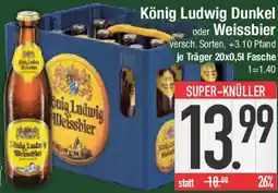 E-Center König Ludwig Dunkel oder Weissbier Angebot