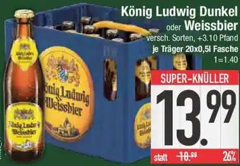 E-Center König Ludwig Dunkel oder Weissbier Angebot