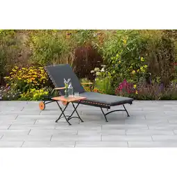 Netto Marken-Discount Merxx Schlossgarten Set 2tlg Sonnenliege, Klapphocker Angebot