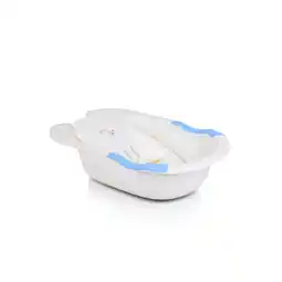 Netto Marken-Discount Moni Babybadewanne Starfish 86 cm, mit Wasserablauf, herausnehmbare Innenmatte blau Angebot