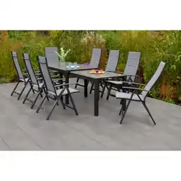 Netto Marken-Discount Merxx 9tlg. Florenz Set Flex Ausziehtisch Angebot