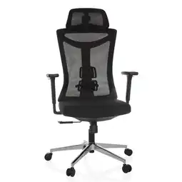 Netto Marken-Discount hjh OFFICE Profi Bürostuhl KAMIAK Stoff/Netzstoff mit Armlehnen Angebot