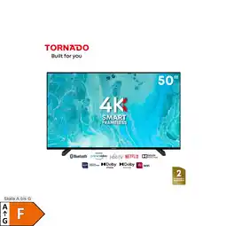 Netto Marken-Discount Tornado LINUX Smart TV 50 Zoll 4K Ultra HD, Rahmenlos, mit integriertem Receiver Angebot