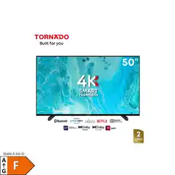 Netto Marken-Discount Tornado LINUX Smart TV 50 Zoll 4K Ultra HD, Rahmenlos, mit integriertem Receiver Angebot
