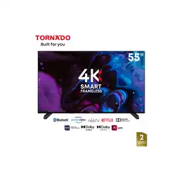 Netto Marken-Discount Tornado LINUX Smart TV 55 Zoll 4K Ultra HD, Rahmenlos, mit integriertem Receiver Angebot