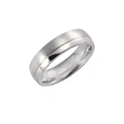 Netto Marken-Discount Zeeme Stainless Steel Ring Edelstahl glanz/mattiert 6mm breit Angebot