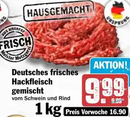 Hit Deutsches frisches Hackfleisch gemischt Angebot