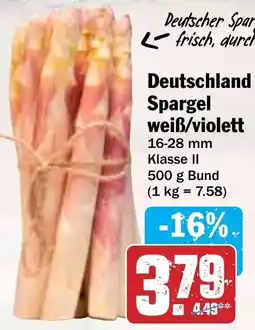 Hit Deutschland Spargel weiß/violett Angebot