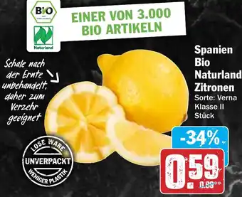Hit Spanien Bio Naturland Zitronen Angebot