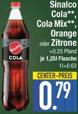 E-Center Sinalco Cola, Cola Mix, Orange oder Zitrone Angebot