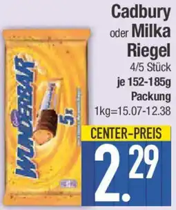 E-Center Cadbury oder Milka Riegel Angebot