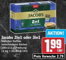 Hit Jacobs 2in1 oder 3in1 Angebot