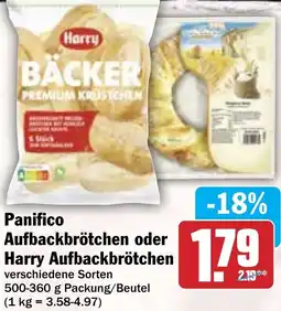 Hit Panifico Aufbackbrötchen oder Harry Aufbackbrötchen Angebot