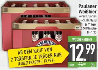 E-Center Paulaner Weißbier Angebot
