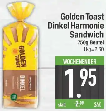 E-Center Golden Toast Dinkel Harmonie Sandwich Angebot
