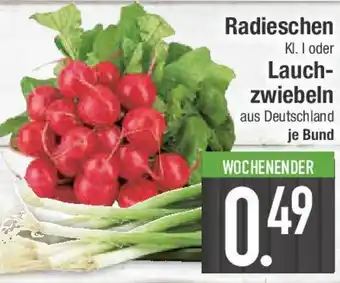 E-Center Radieschen oder Lauchzwiebeln Angebot