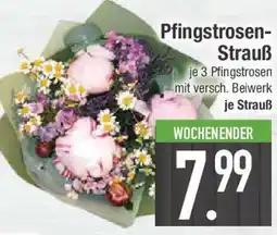 E-Center Pfingstrosen Strauß Angebot