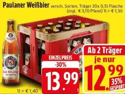 E-Center Paulaner Weißbier Angebot