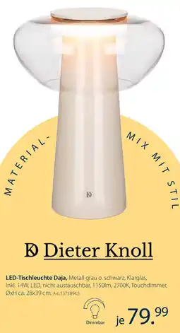 Zurbrüggen Dieter Knoll LED-Tischleuchte Daja Angebot