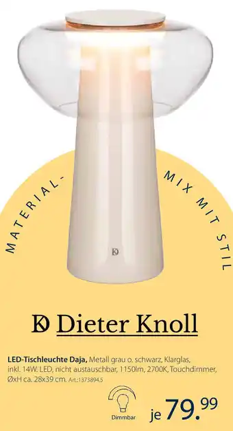 Zurbrüggen Dieter Knoll LED-Tischleuchte Daja Angebot