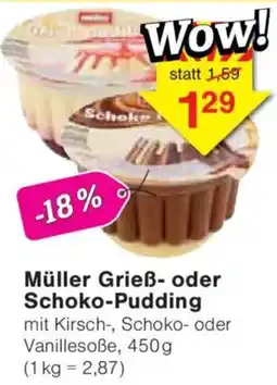 Jawoll Müller Grieß- oder Schoko-Pudding Angebot
