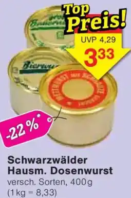 Jawoll Schwarzwälder Hausm. Dosenwurst Angebot