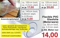 Jawoll Flexible PVC Glasfolie (Meterware) Angebot