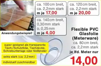 Jawoll Flexible PVC Glasfolie (Meterware) Angebot