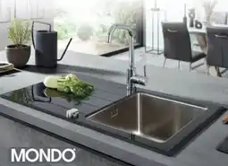 Opti Wohnwelt Mondo Glas/Edelstahlspüle Imsa-45-GL Angebot