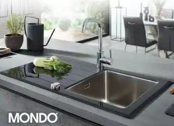 Opti Wohnwelt Mondo Glas/Edelstahlspüle Imsa-45-GL Angebot