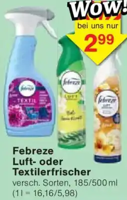 Jawoll Febreze Luft- oder Textilerfrischer Angebot