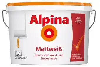 Kaufland Alpina Wand- und Deckenfarbe Mattweiß Angebot
