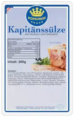 Kaufland Heidjerkaten Fleischwaren Uwe Kohlhase Handels Kapitänssülze Angebot