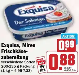 Hit Exquisa, Miree Frischkäsezubereitung Angebot